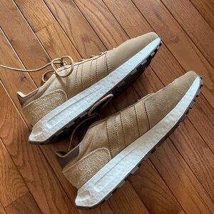 Adidas Retropy E5 Cardboard Aluminum Brown Tan suede leather 10.5 Boost Rare!!